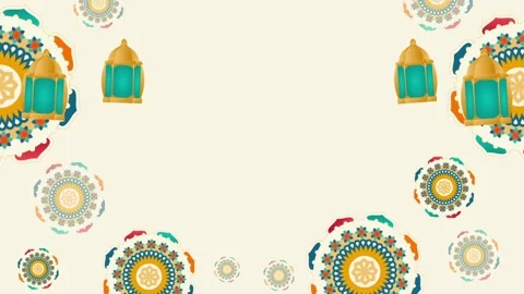 Islamic background animation for eid al fitr, eid al fitr background and eid Stock Footage 270953583
