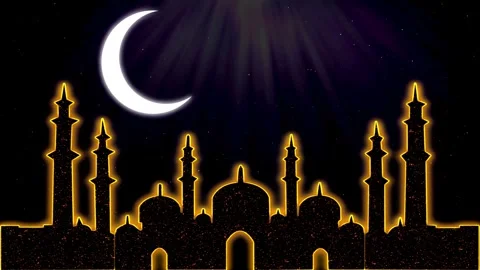 Islamic background animation for eid al fitr, eid al fitr background and eid Stock Footage 270954248