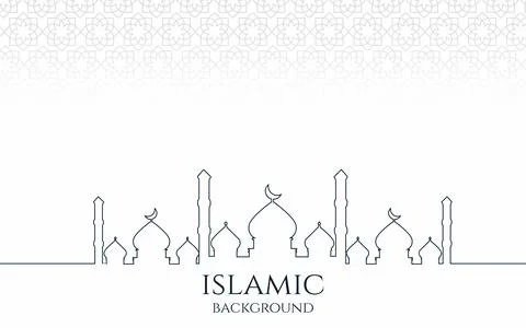 Islamic Background design for Ramadan Kareem Stock Illustration