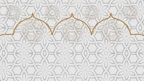 Islamic Background Frame Alpha Stock Footage 343913067