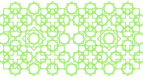 Islamic background Mandala Green Illustrazione stock