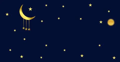 Islamic background with Mosque Crescent Moon and Lantern. Ramadan kareem fe.. Stock Illustration