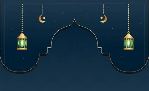 Islamic background or banner design Stockillustratie