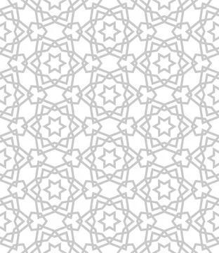 Islamic background with traditional style arabic. Seamless pattern for card, Stock Illustration