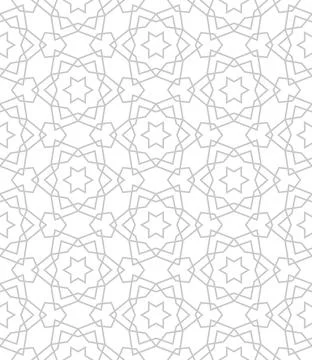 Islamic background with traditional style arabic. Seamless pattern for card Stock Illustration