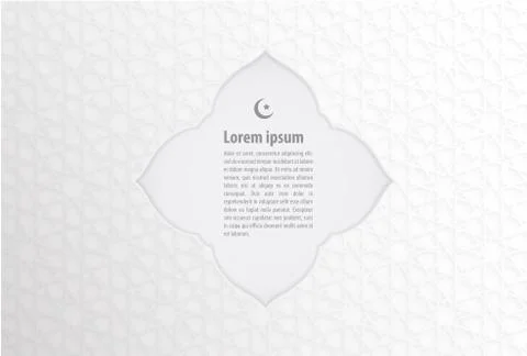 Islamic banner vector on white abstract background イラスト素材