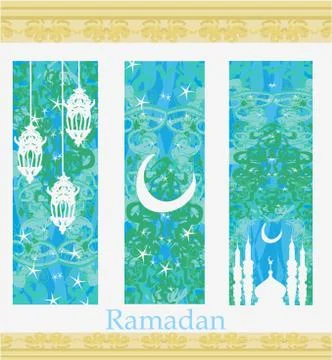 Islamic banners set - ramadan Stock Illustration