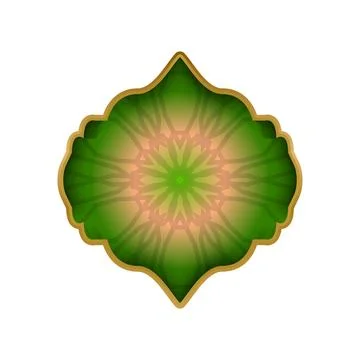 Islamic border and frame graphic or clipart graphic Stock Illustration