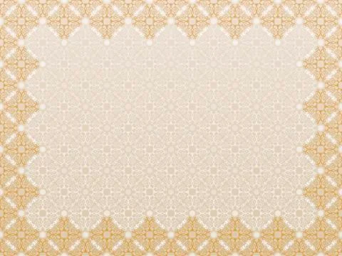 Islamic border frame. Vector ornate in Eastern style. vintage pattern Illustrazione stock