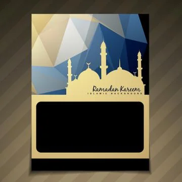 Islamic brochure deesign Stock Illustration