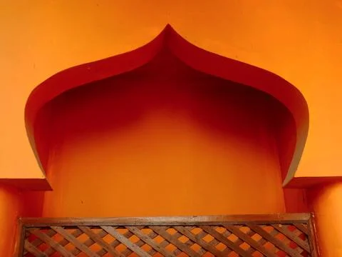 Islamic building architectural background. Stock Photos