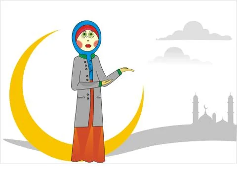 Islamic clothing Stock Illustration
