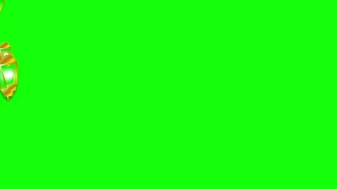 Islamic Crescent Lanterns Background Loop Video stock 334593968
