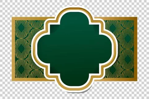 Islamic decorative frame and border ornament concept Stock Illustration