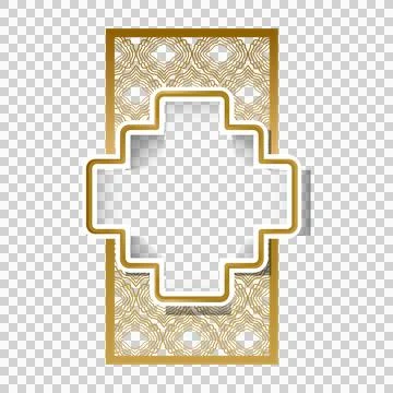 Islamic decorative frame and border ornament graphic Stock-Illustration
