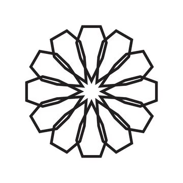 Islamic decorative ornament graphic element design Stock Illustration