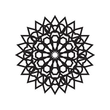 Islamic decorative ornament graphic element art Stock Illustration