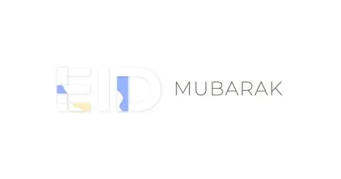 Islamic design with Eid Mubarak massage. Stock Illustration