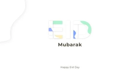 Islamic design with Eid Mubarak massage. Stock Illustration