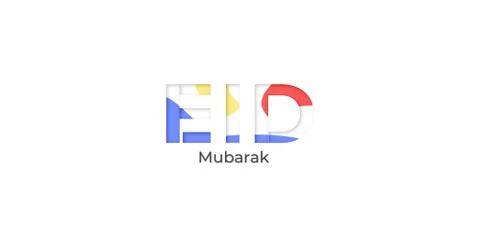 Islamic design with Eid Mubarak massage. Stock Illustration