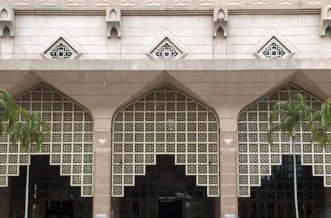 Islamic design An example of Islamic design cast in concrete on a building... Stock Photos