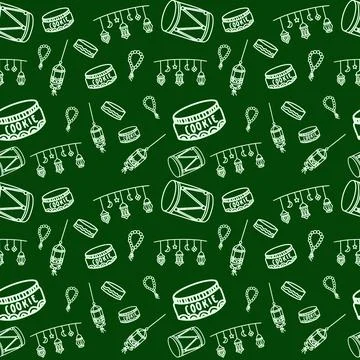 Islamic Doodle Pattern Vector Stock Illustration