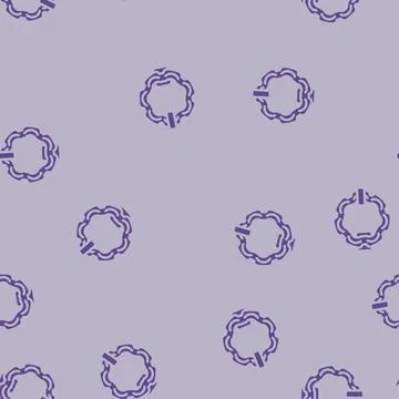 Islamic door knocker glyph vector seamless pattern イラスト素材