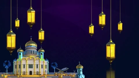 Islamic Eid Background Loops Stock Footage 345305901