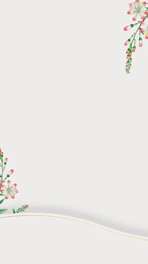 Islamic elegant white wedding invitation video vertical background blank_3 Stock Footage 310247743