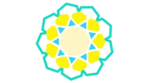 ISLAMIC FLAT ORNAMENT Stock Footage 261092831