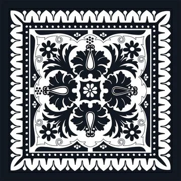 Islamic floral pattern, Moorish patterns, Vector Illustration Stock Illustration