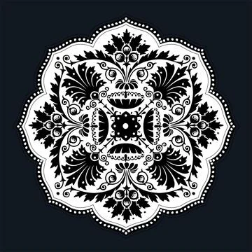 Islamic floral pattern, Moorish patterns, Vector Illustration Stock Illustration