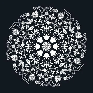 Islamic floral pattern, Moorish patterns, Vector Illustration Stock Illustration