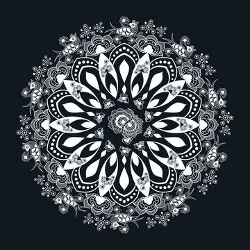 Islamic floral pattern, Moorish patterns, Vector Illustration Stock Illustration