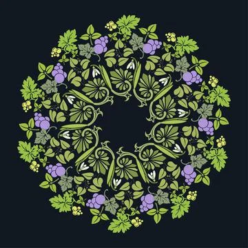 Islamic floral pattern, Moorish patterns, Vector Illustration Stock Illustration