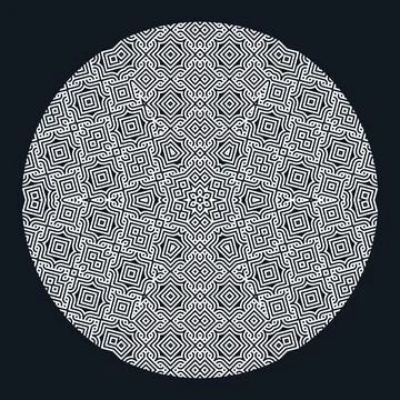 Islamic floral pattern, Moorish patterns, Vector Illustration Stock Illustration