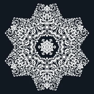 Islamic floral pattern, Moorish patterns, Vector Illustration Stock Illustration