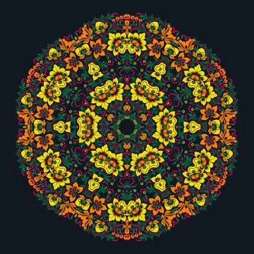 Islamic floral pattern, Moorish patterns, Vector Illustration Stock Illustration