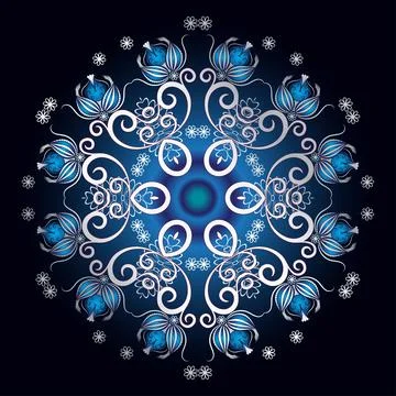 Islamic floral pattern, Moorish patterns, Vector Illustration Stock Illustration