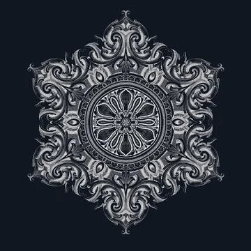 Islamic floral pattern, Moorish patterns, Vector Illustration Stock Illustration