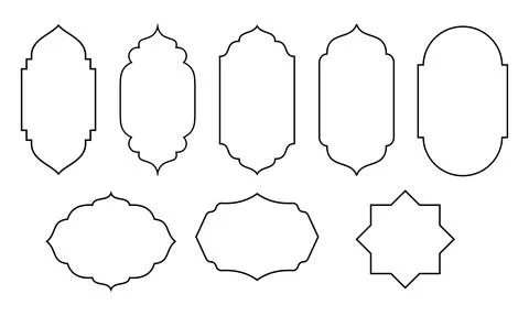 Islamic Frames イラスト素材