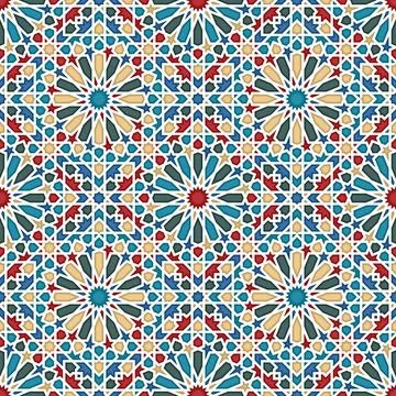 Islamic geometric pattern 25 Islamic geometric seamless vector pattern Cop... Stock Photos