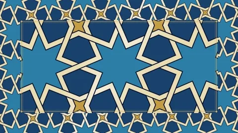 Islamic Geometric Pattern Background Stock Footage 348248358