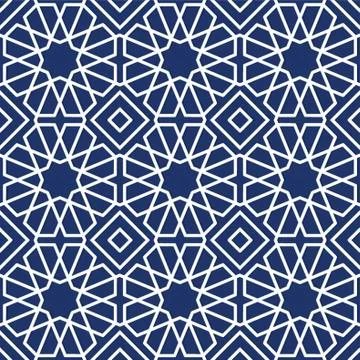 Islamic Geometric Pattern Design Stock Illustration