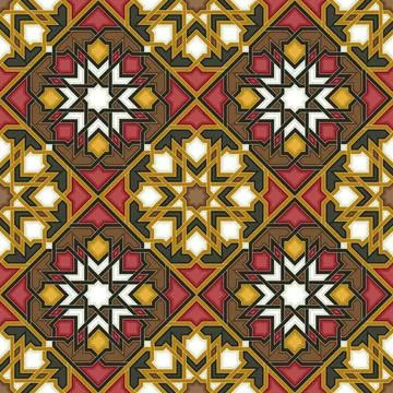 Islamic geometric pattern Stockillustratie