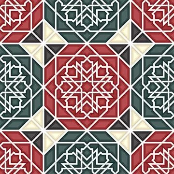 Islamic geometric pattern Illustrazione stock