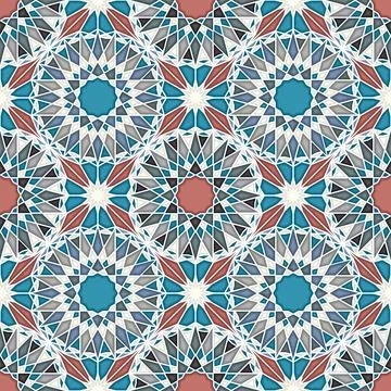 Islamic geometric pattern  Stock Illustration