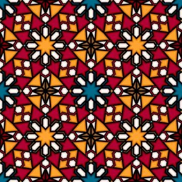 Islamic geometric pattern  Stock Illustration