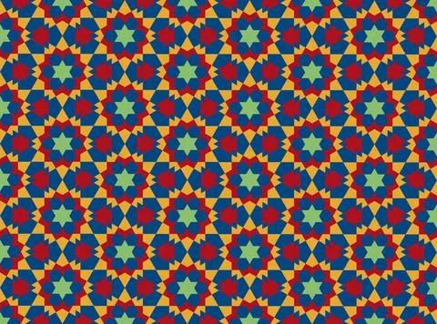 Islamic geometric pattern islamic religious geometric decoration pattern b... Stock Photos