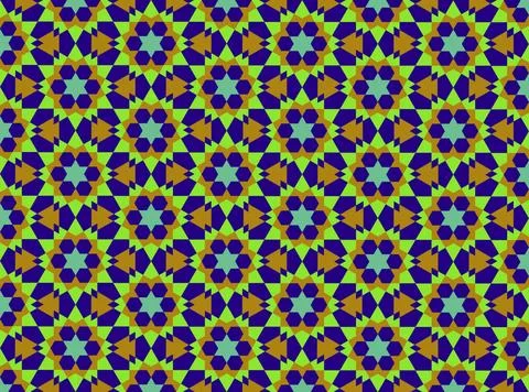 Islamic geometric pattern islamic religious geometric decoration pattern b... Stock Photos
